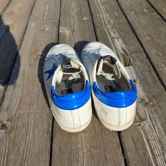 Golden Goose Super-Star "White Patent Leather Blue" - Picture 5 of 11